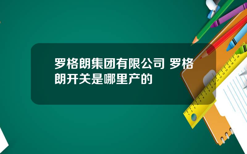 罗格朗集团有限公司 罗格朗开关是哪里产的